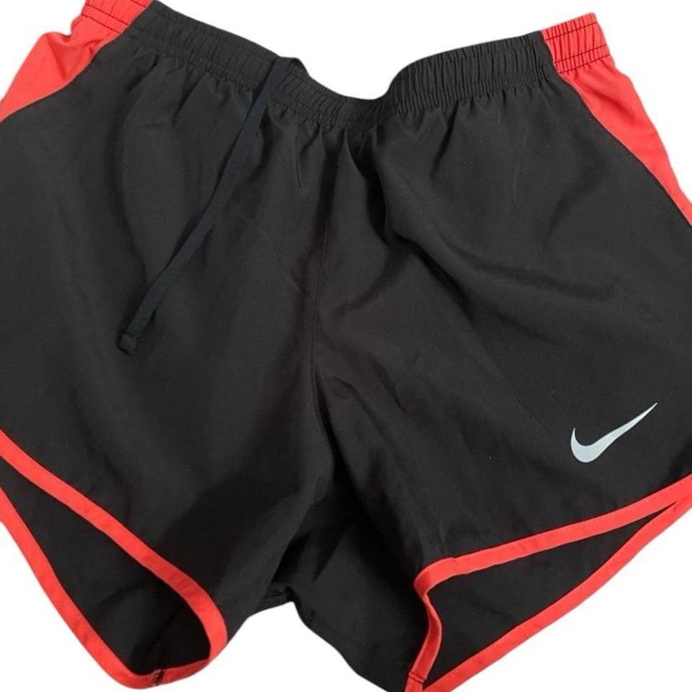 Nike Women's Athletic Shorts in Black and Red